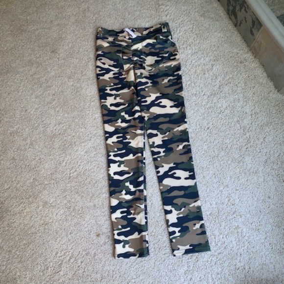 Low rise camo leggings green - Picture 4 of 8